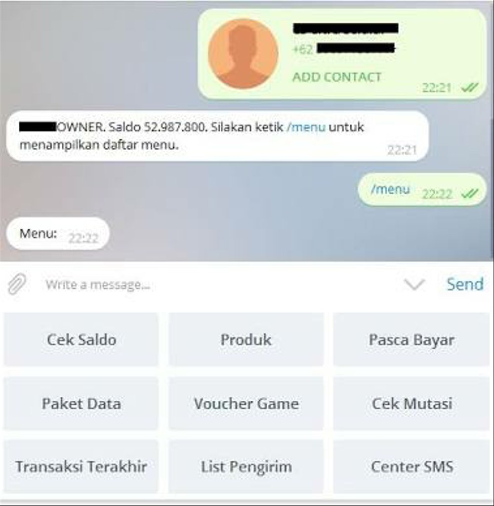 telegram otomax tanpa add on